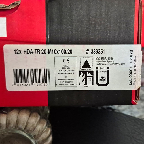 Hilti hda m10x100 - hda-tr, 20-m10x100/20